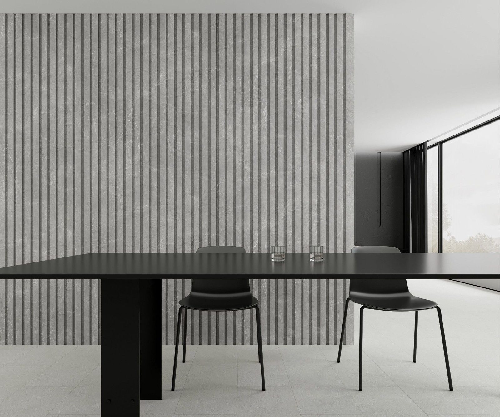 3D Fluted Panel application example