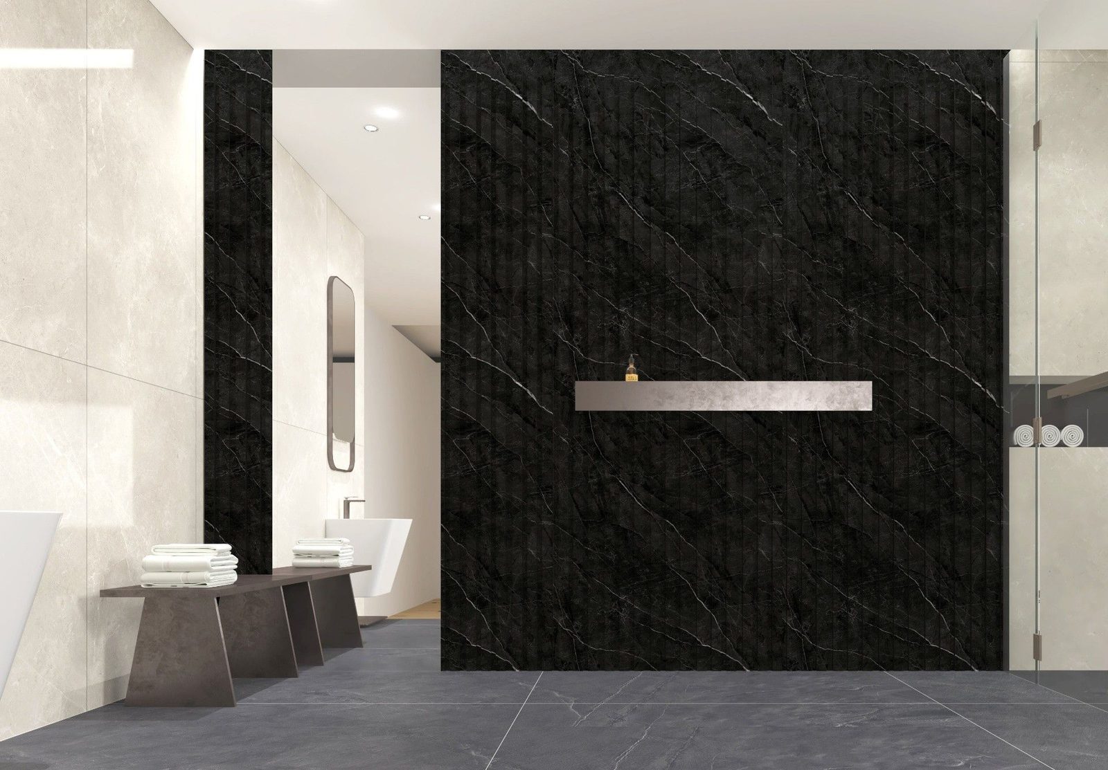 3D Fluted Panel application example