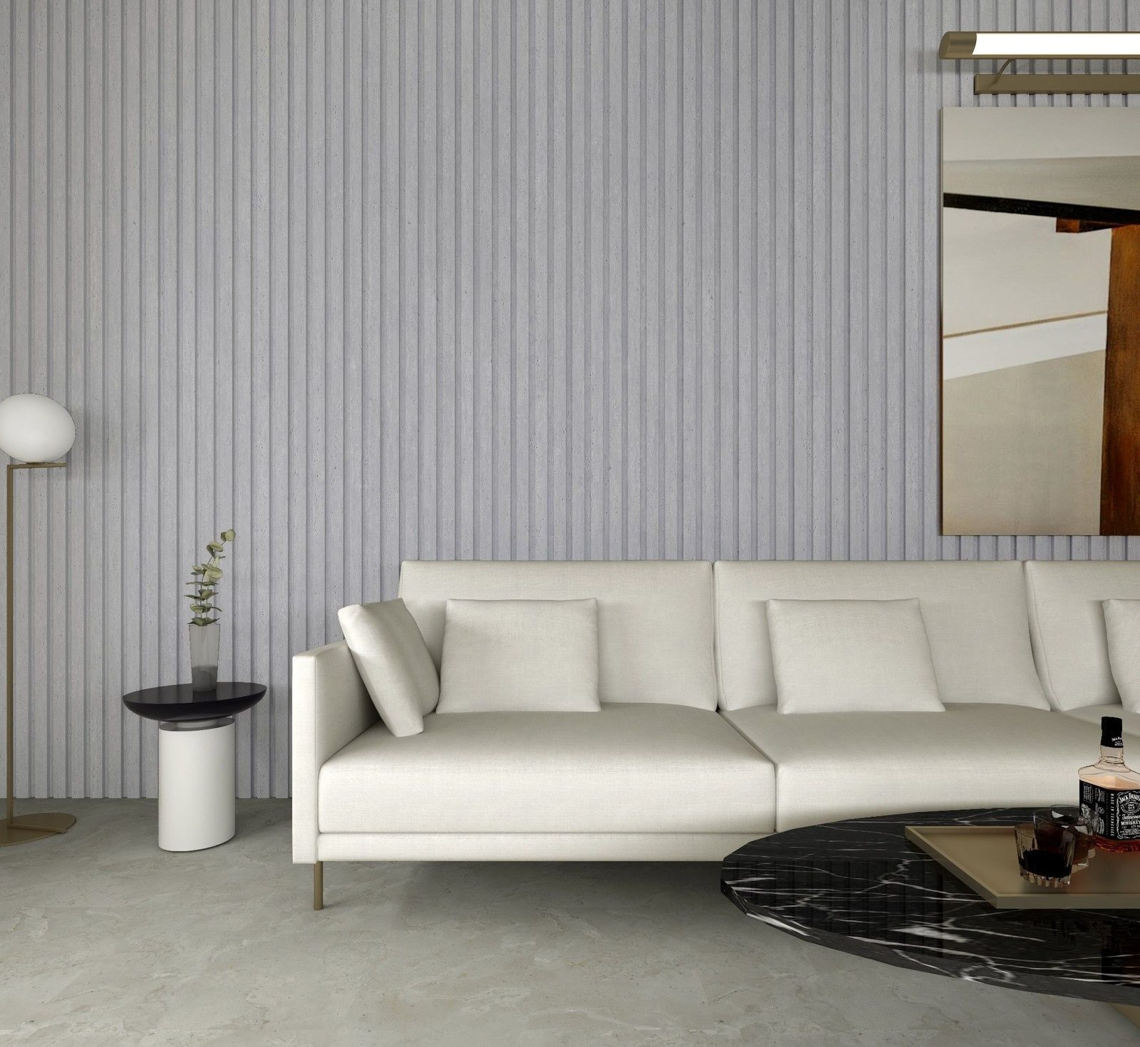 3D Fluted Panel application example