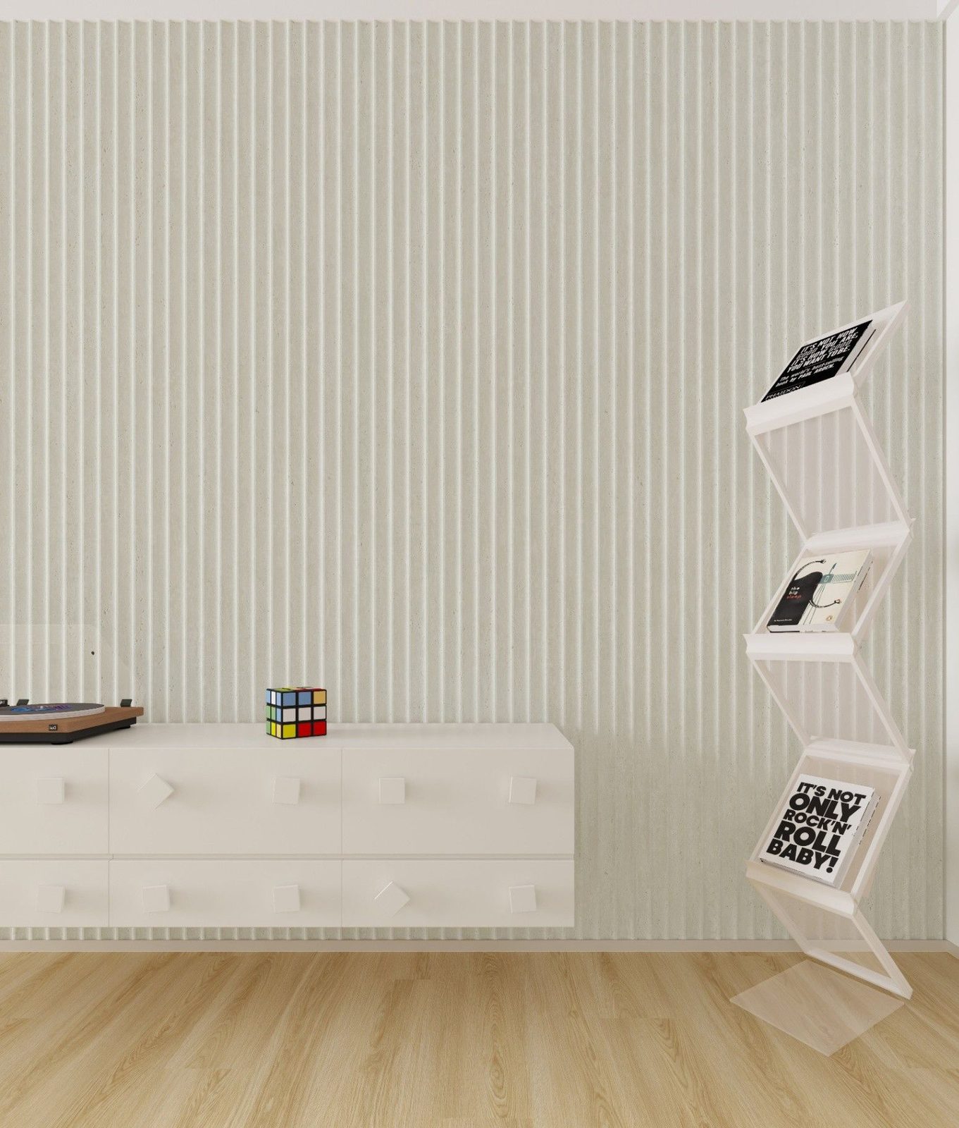 3D Fluted Panel application example