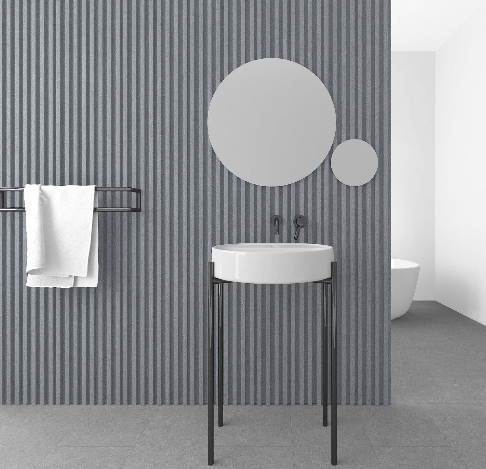 3D Fluted Panel application example