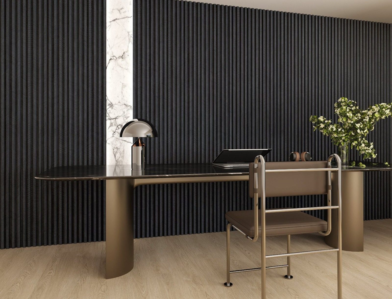 3D Fluted Panel application example