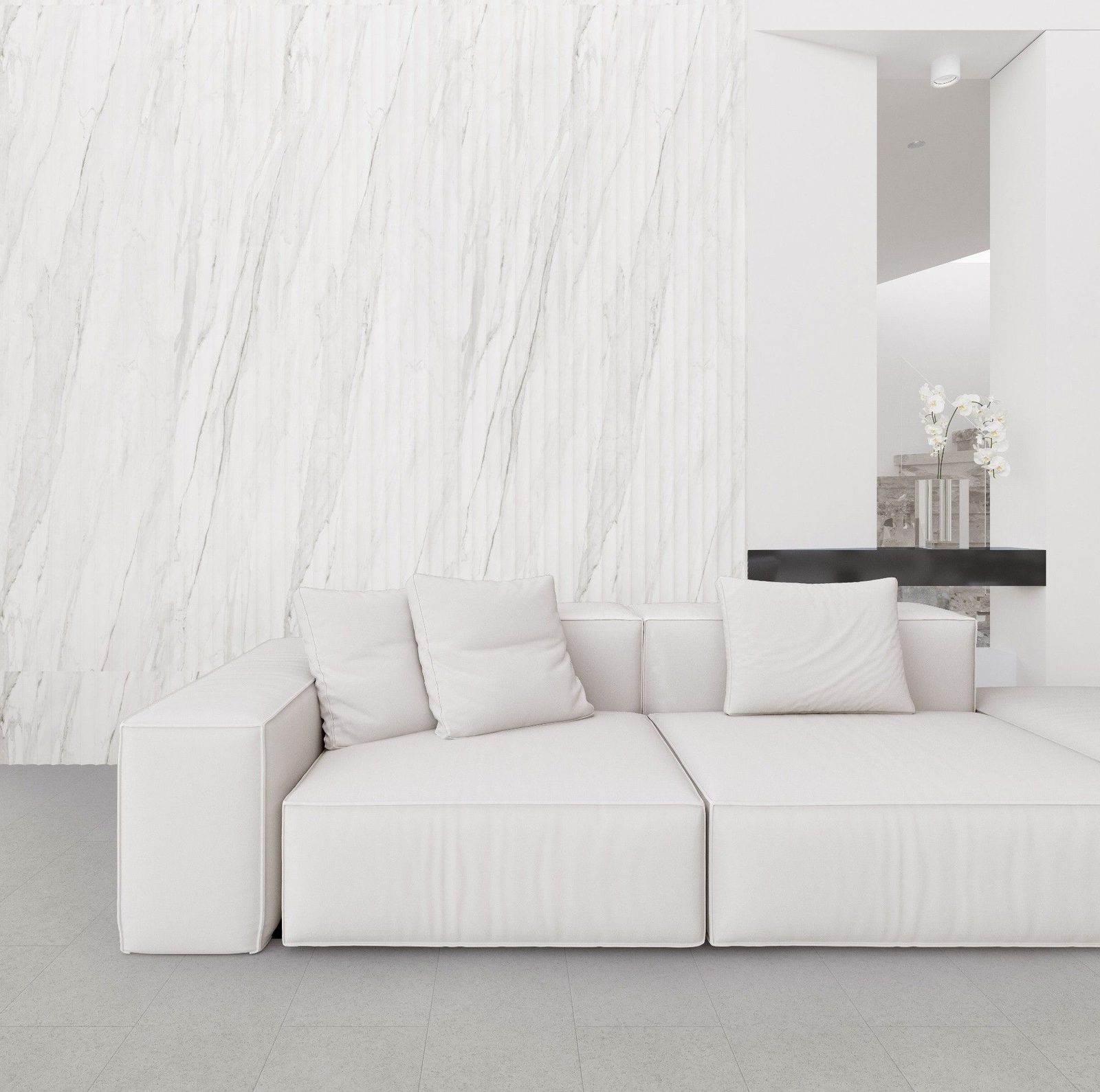 3D Fluted Panel application example