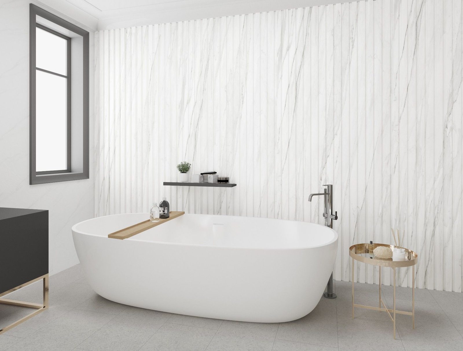 3D Fluted Panel application example