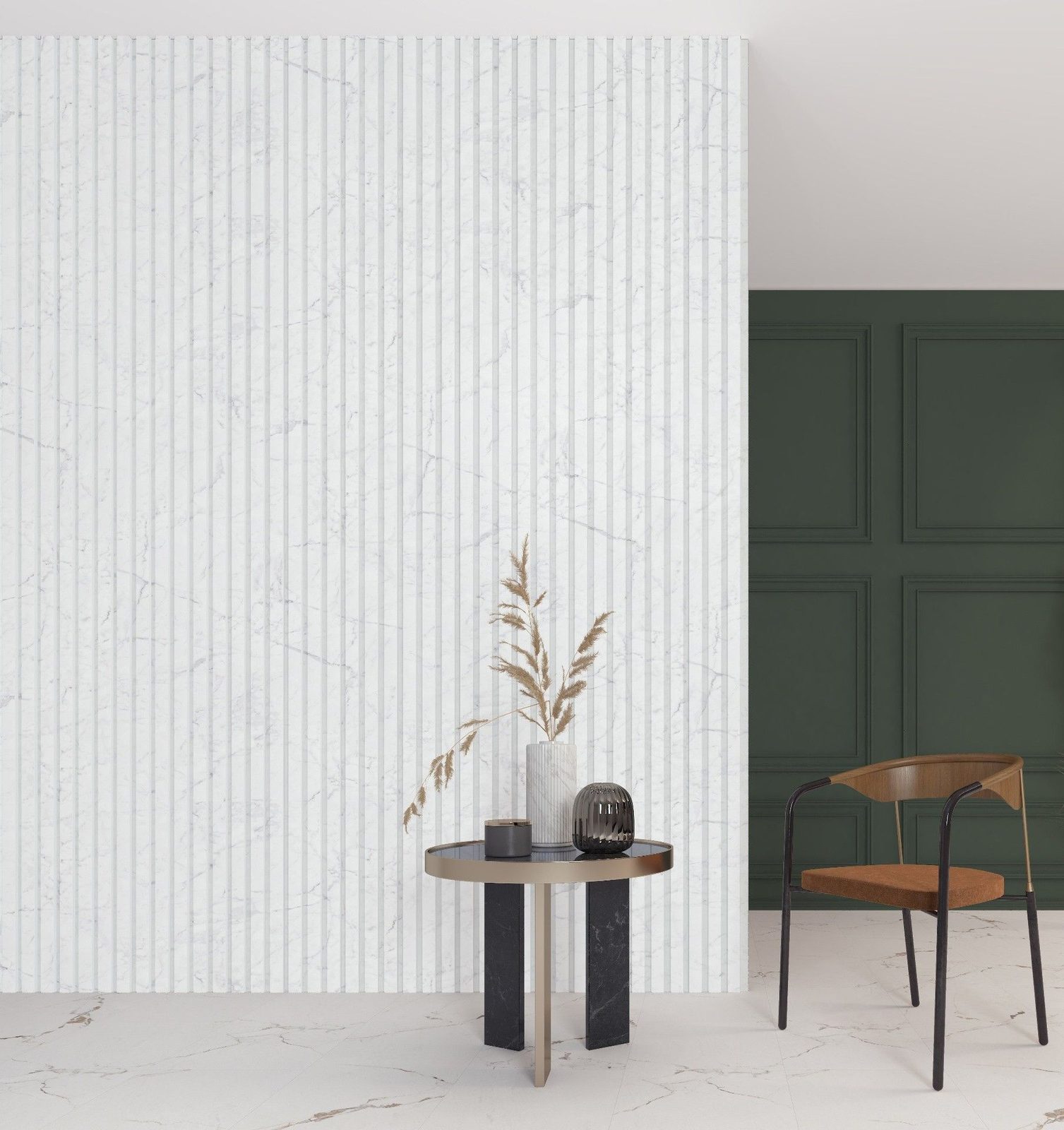 3D Fluted Panel application example