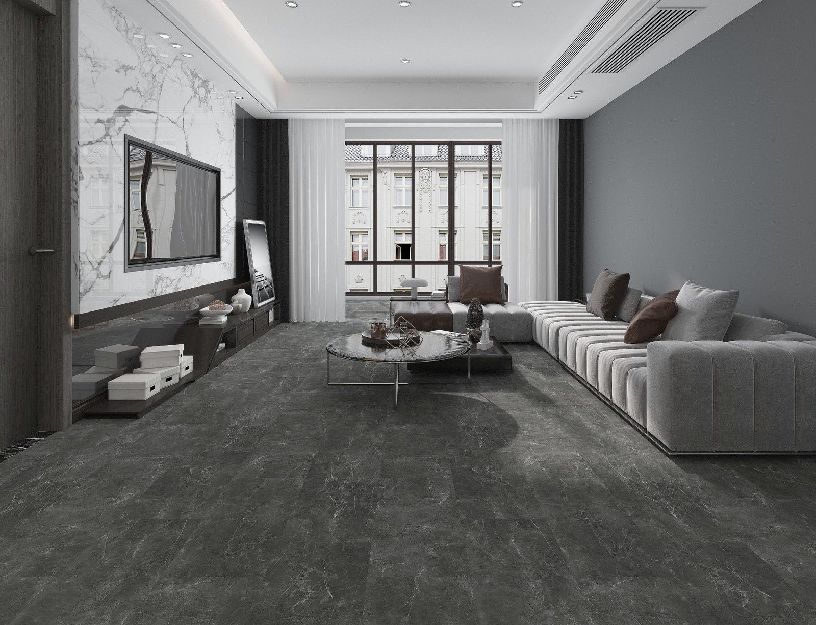 Stone Inspired SPC flooring application example
