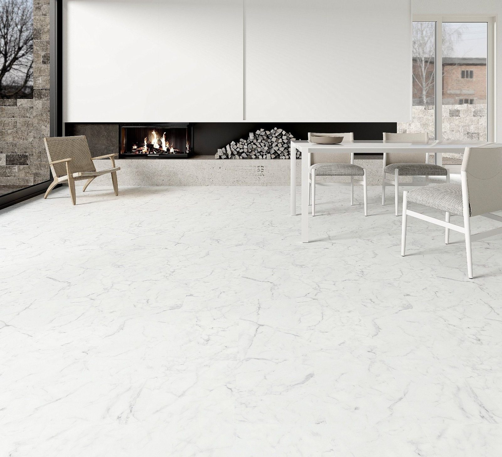 Stone Inspired SPC flooring application example