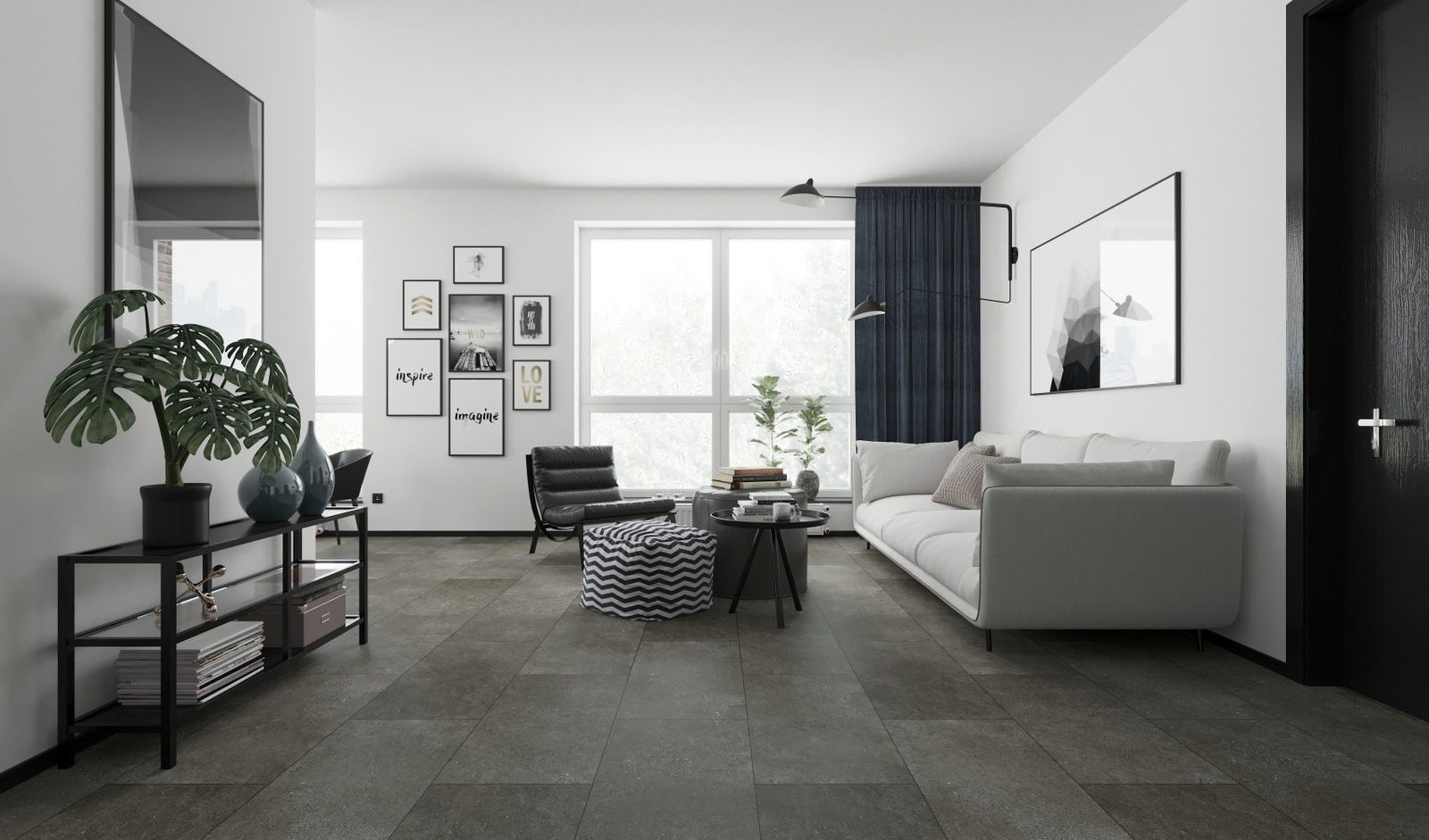 Stone Inspired SPC flooring application example