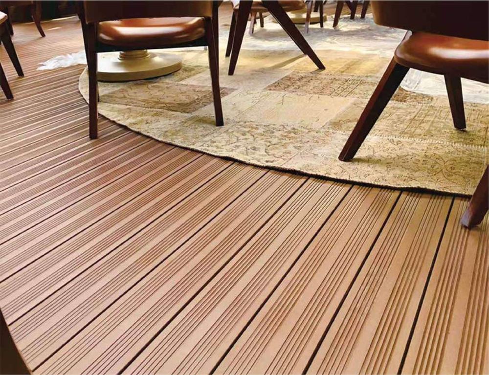 Barışel seating area application finished with WPC composite decking