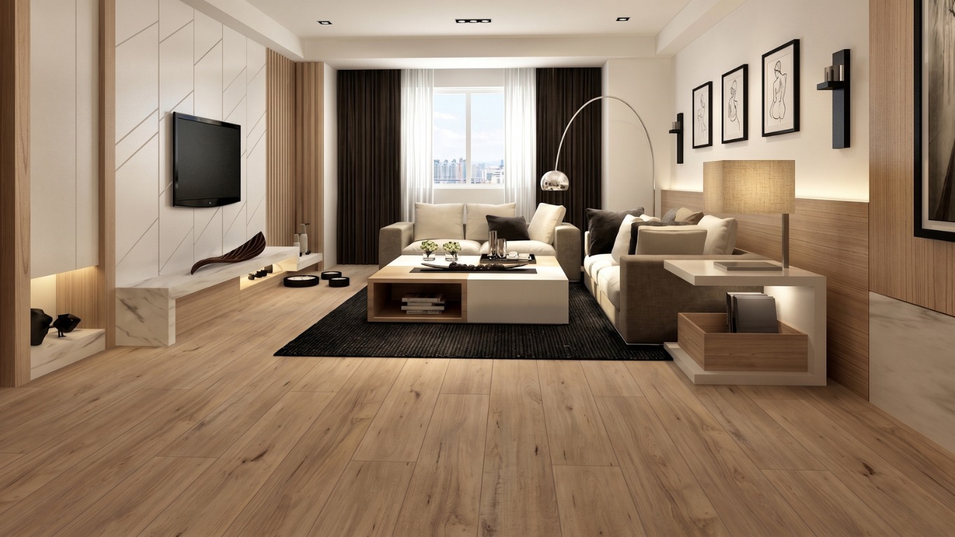 Indoor application example — Wood Inspired SPC flooring